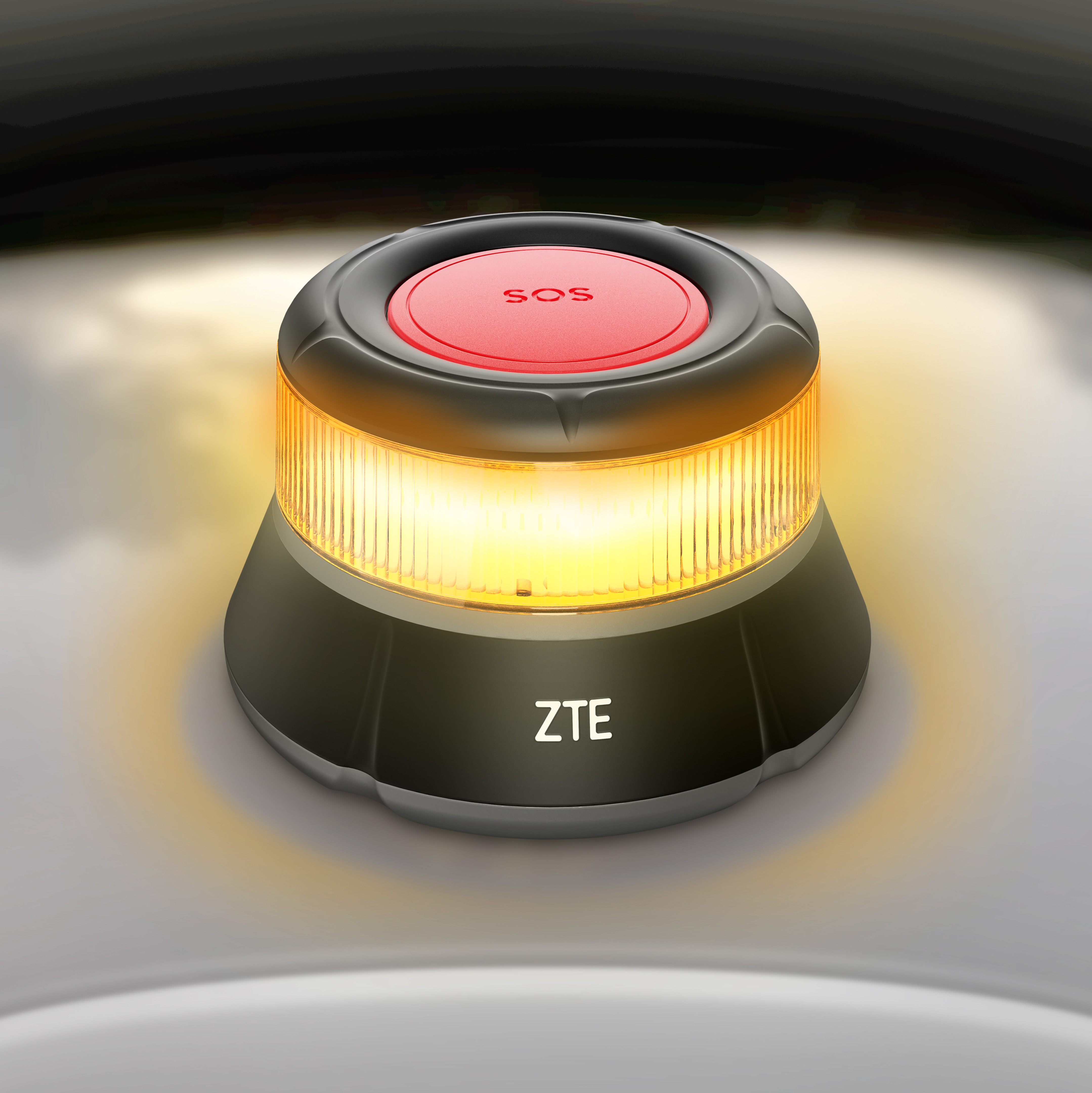 Baliza de emergencia y señalización ZTE V16 con geolocalización Negro-8