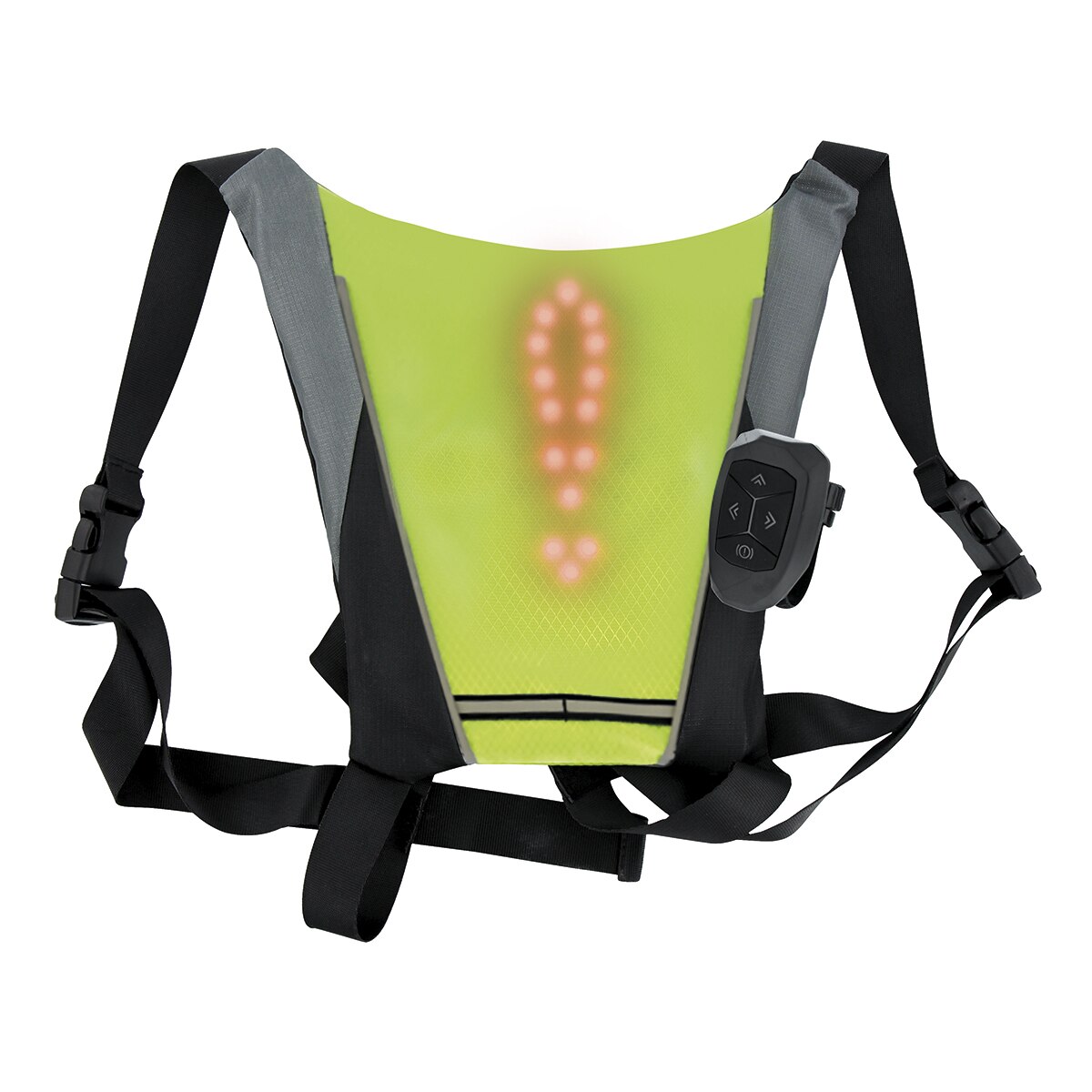 Chaleco de seguridad T'nB Urban Moov con LED direccionales y mando a distancia Amarillo / Negro-4
