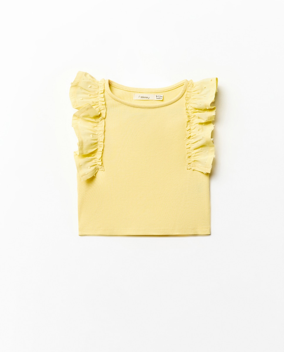 Camiseta volantes - Sfera - Amarillo Amarillo-1