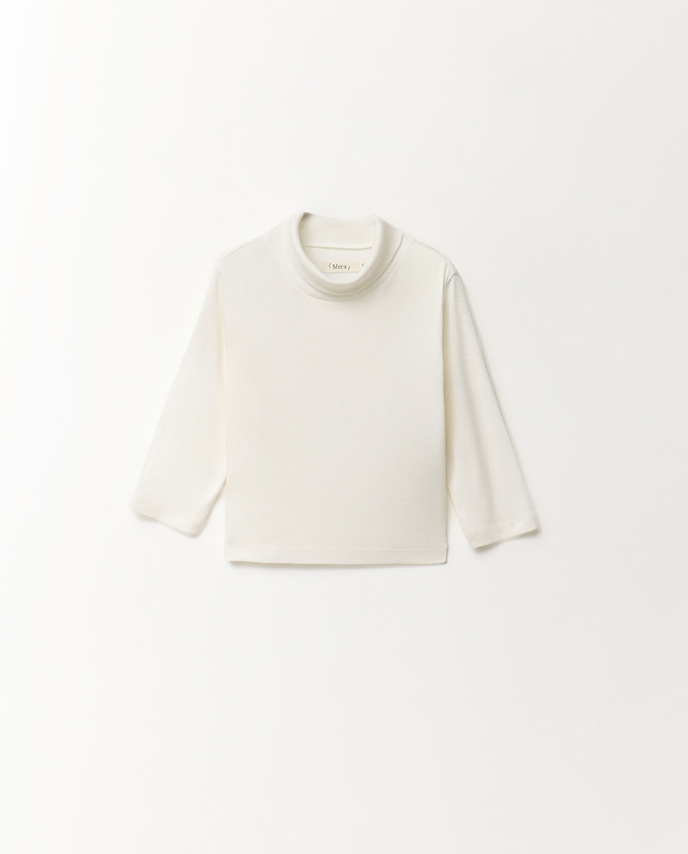 Camiseta lisa cuello - Sfera - Blanco Blanco-1