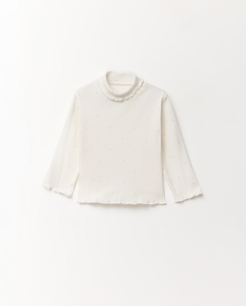 Camiseta cuello alto - Sfera - Blanco Blanco-1