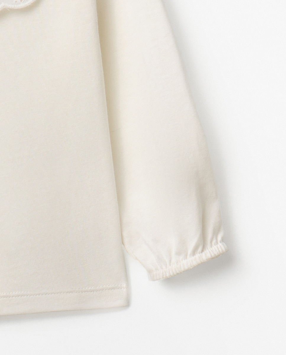 T-shirt com Falso Liso Sfera Branco-3