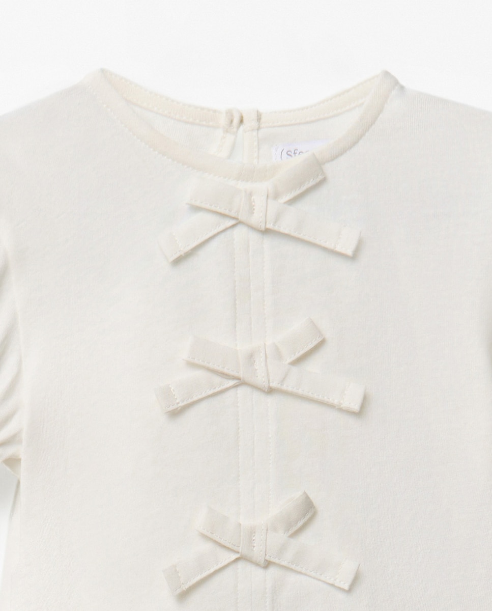 T-shirt com Falso Liso Sfera Branco-6