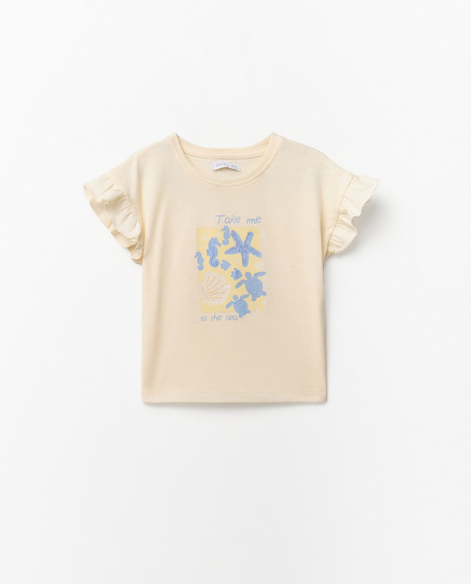 Imagem 0 de T-shirt com Fundo Marinho