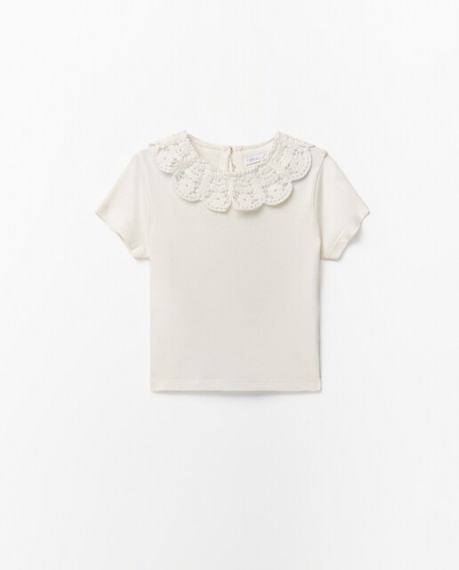 Imagen 0 de Camiseta cuello crochet