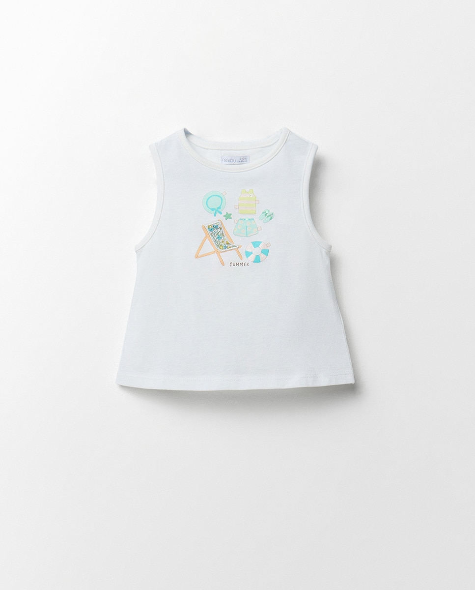 Imagem 0 de T-shirt com Motivos de Praia