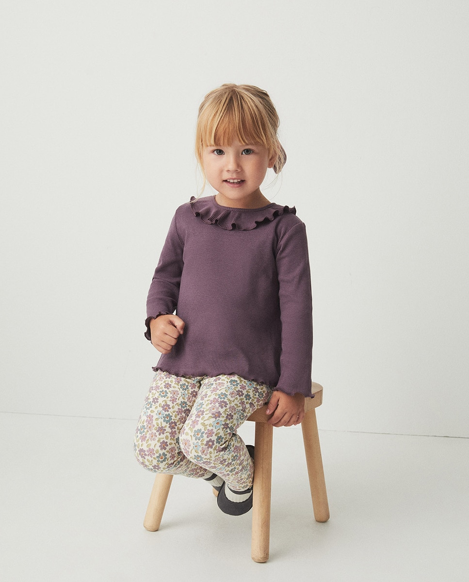 Camiseta basic rib - Sfera - Ciruela Ciruela-2