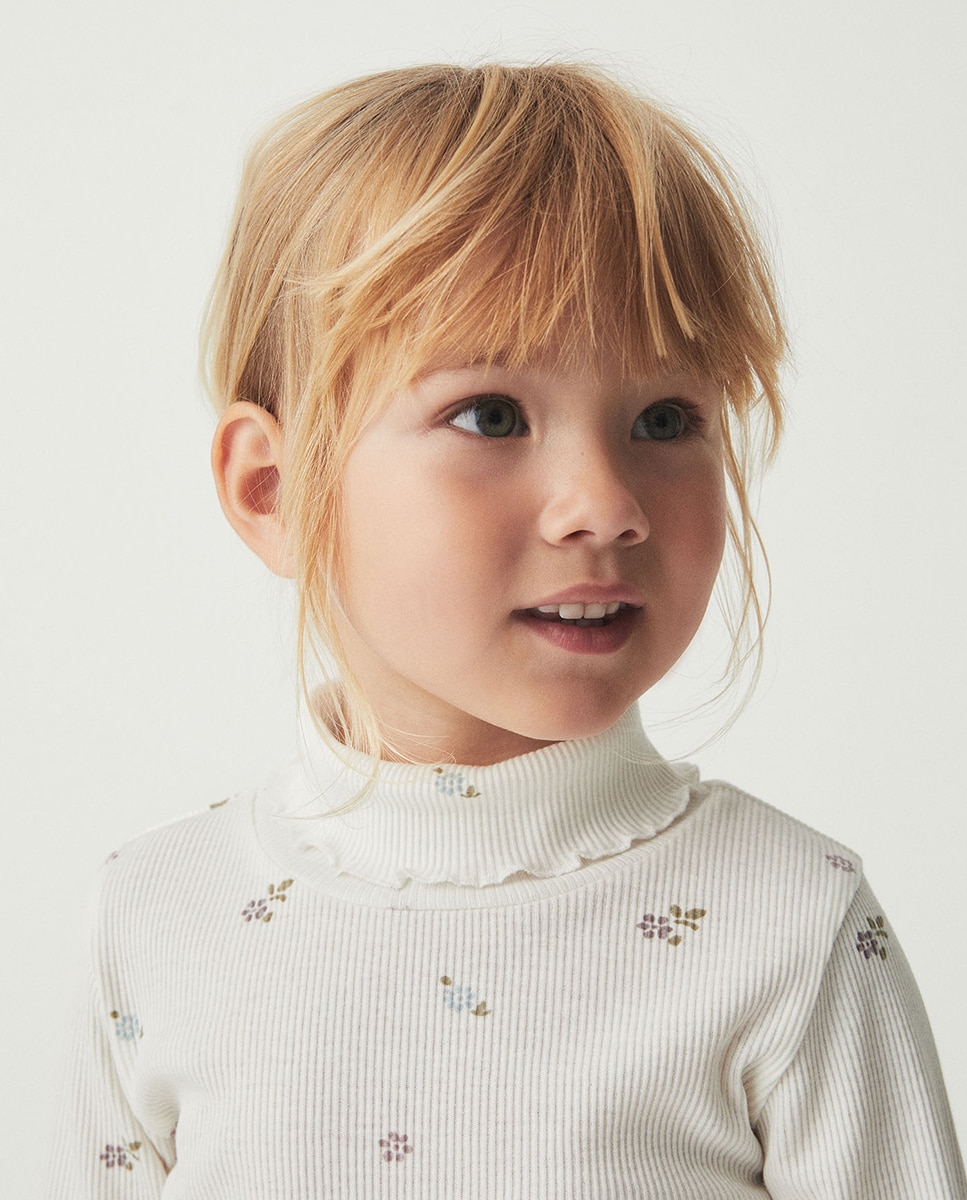 Camiseta basic rib print - Sfera - Blanco Blanco-2