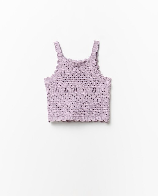 Imagen 0 de Top tricot calado