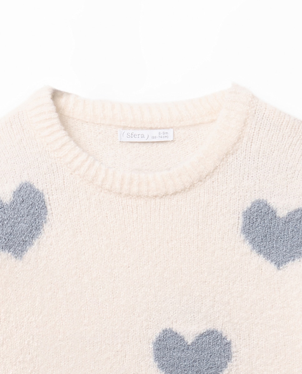 Jersey básico bouclet intarsia - Sfera - 120 Crudo 120 Crudo-2