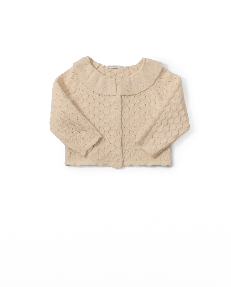 Imagem 0 de Casaco com gola com folho