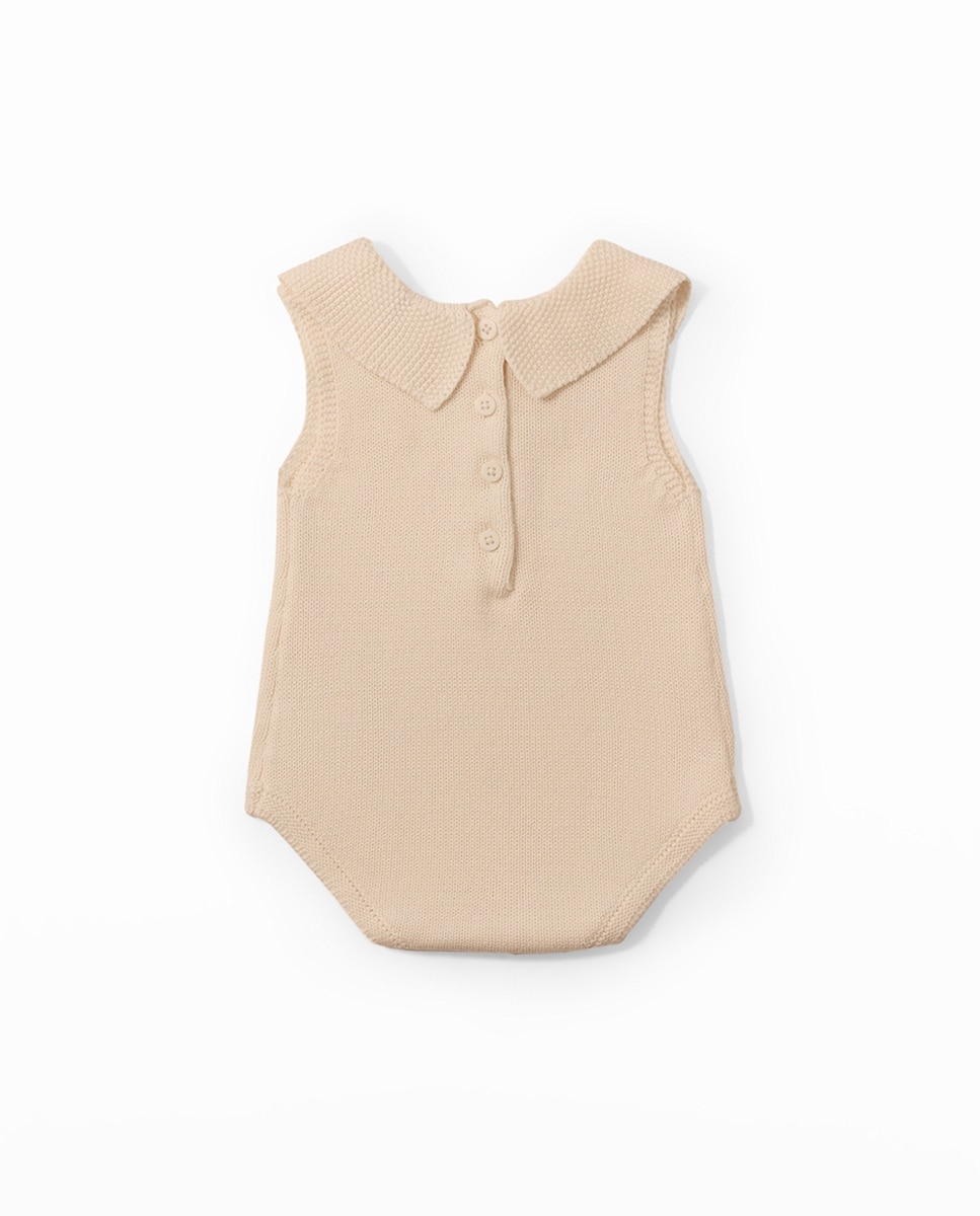 Babygrow de Tricô Cru-4