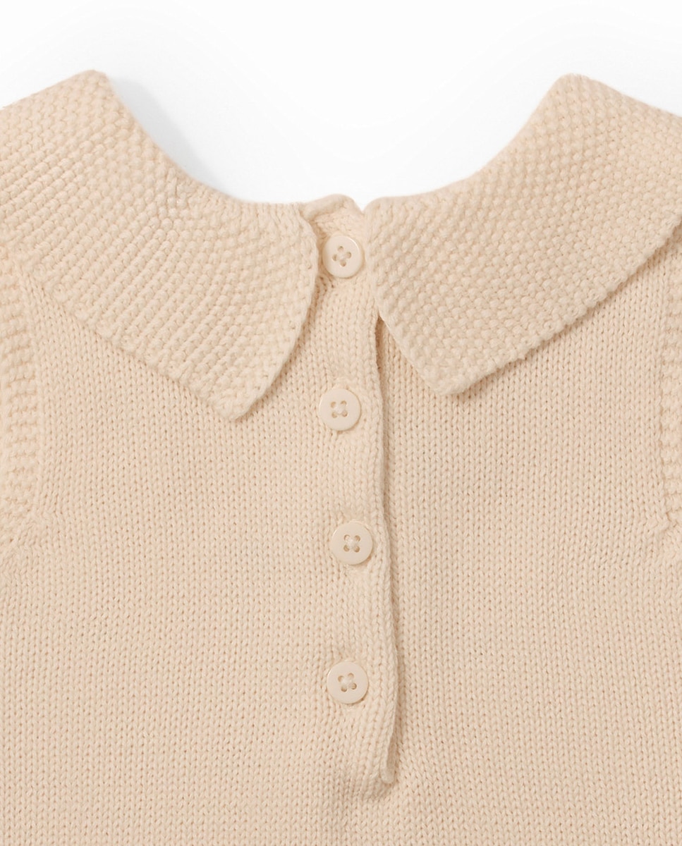 Babygrow de Tricô Cru-5