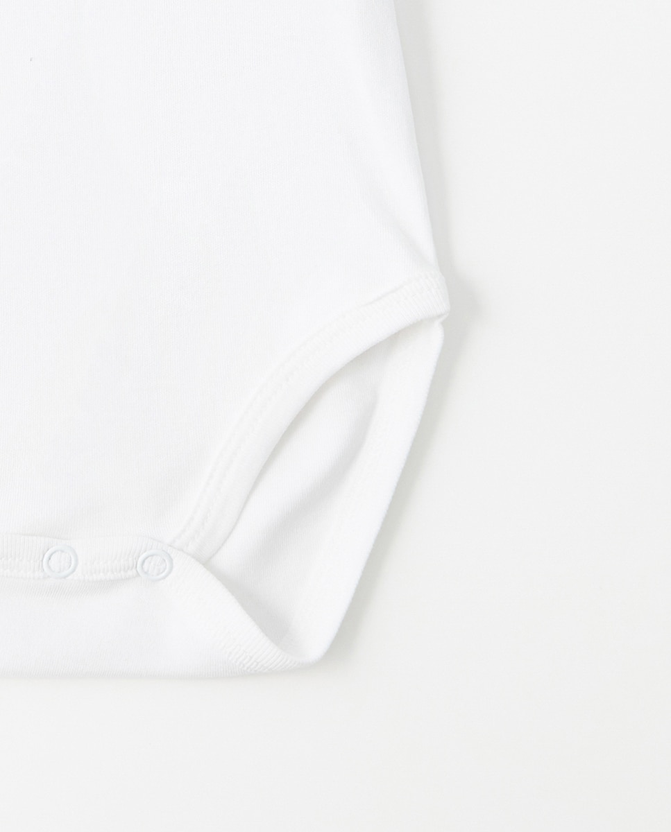 Body com Gola Ondulada Branco-2