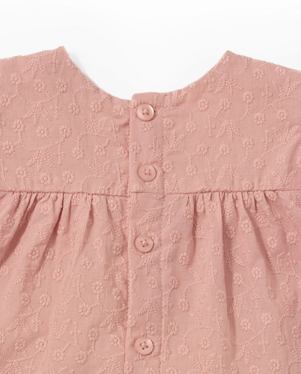 Blusa de Conjunto com Ilhós Rosa-4