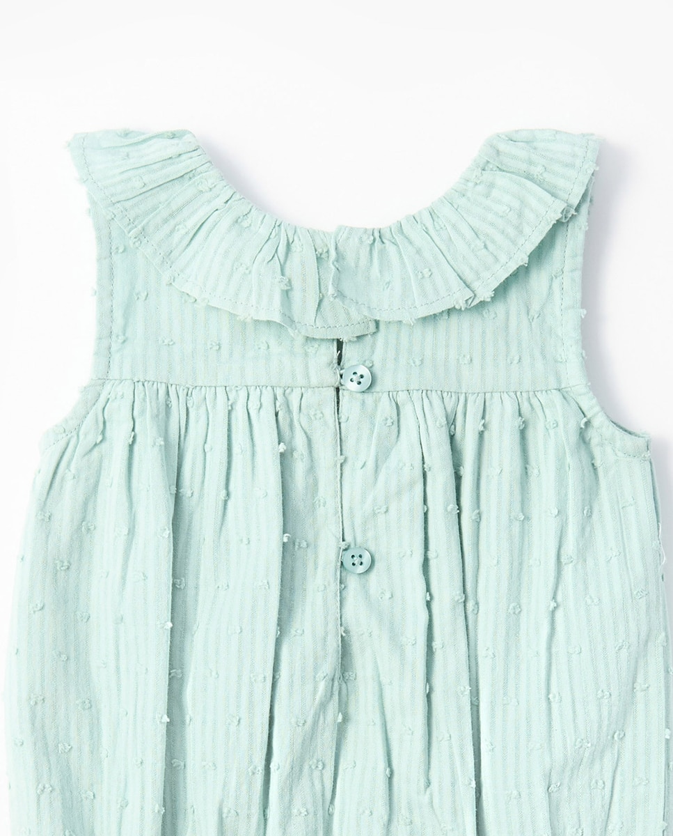Babygrow Dobby com Plumetti Sfera Turquesa-10