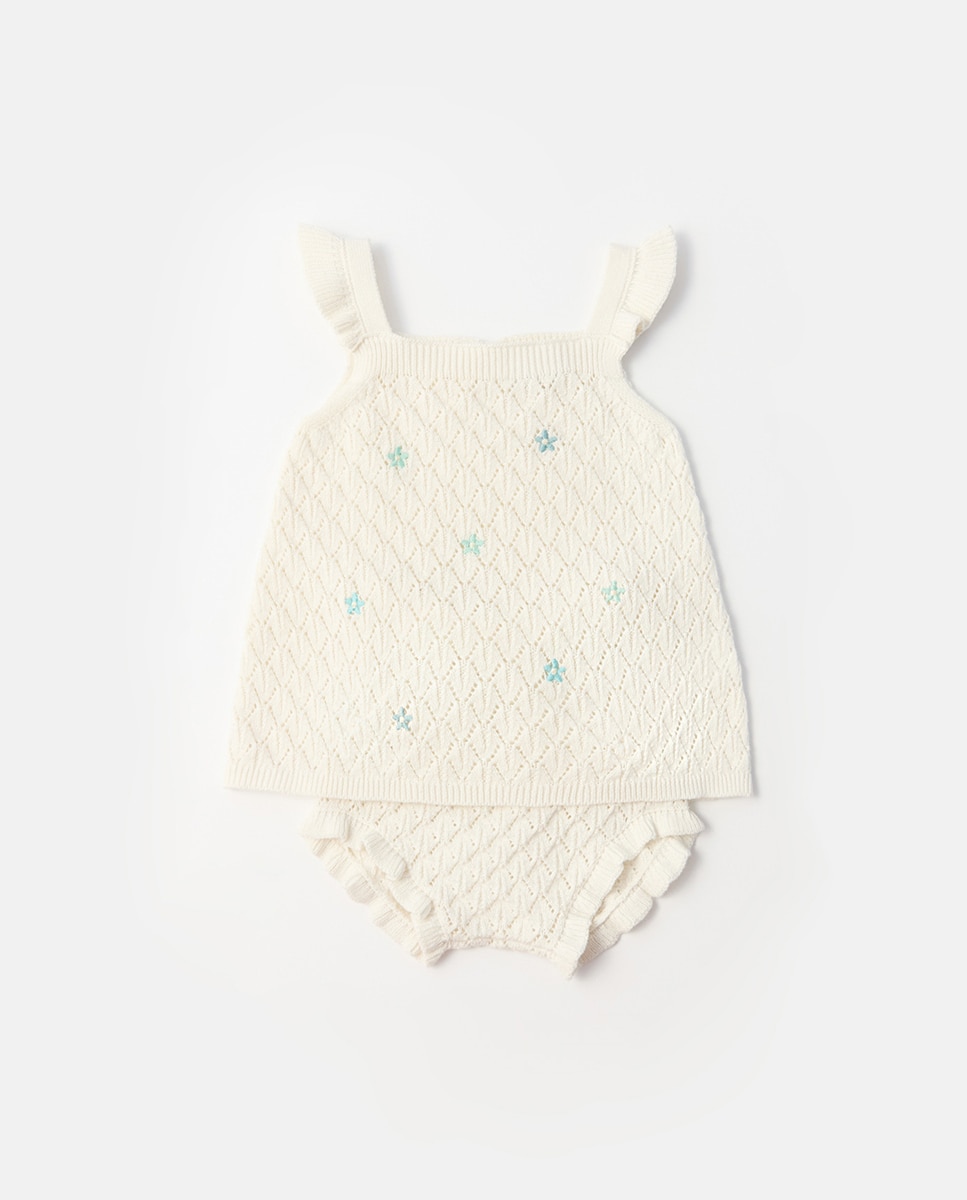 Imagem 0 de Conjunto de Tricot Bordado