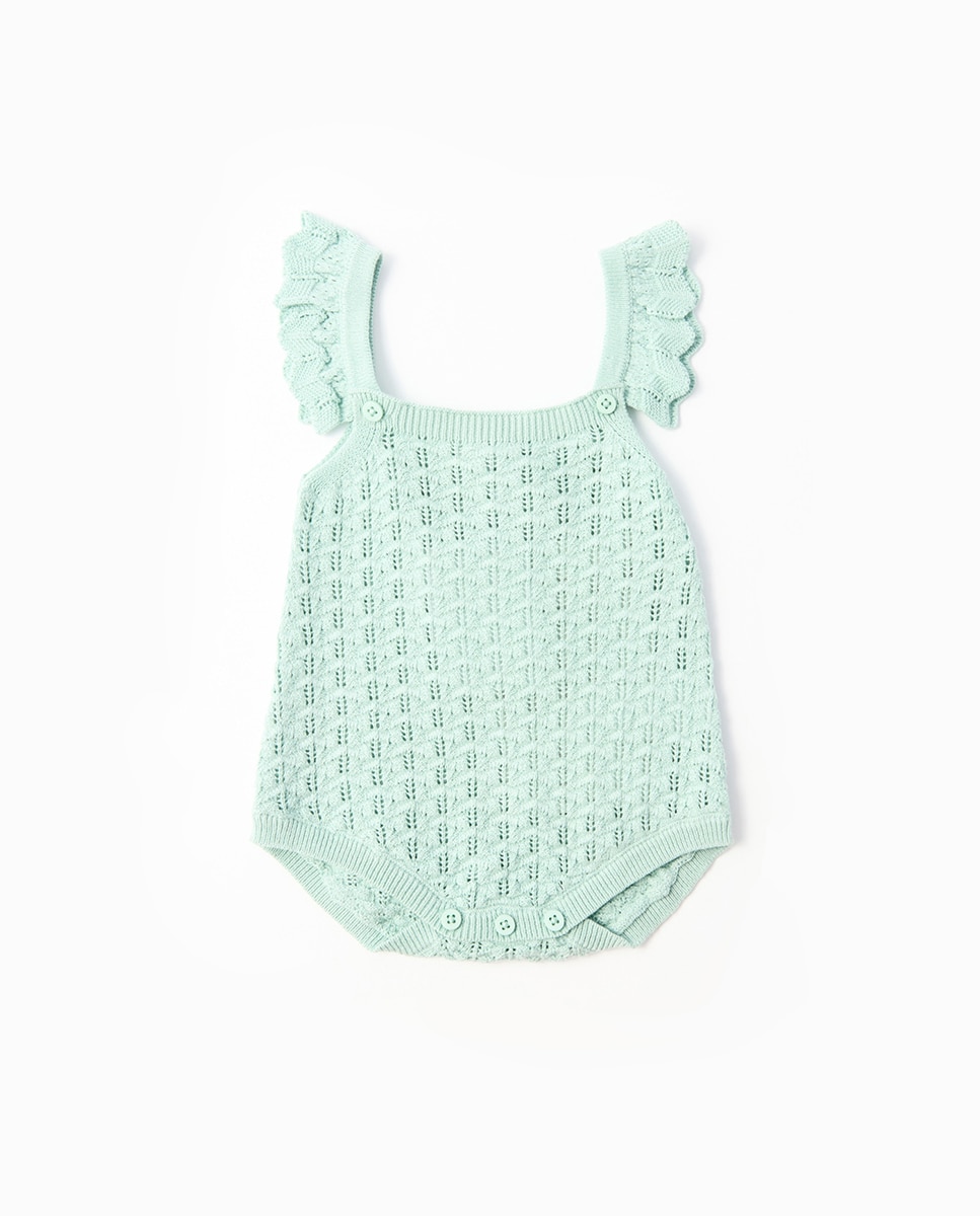 Imagem 0 de Babygrow de Tricot com Malha Aberta