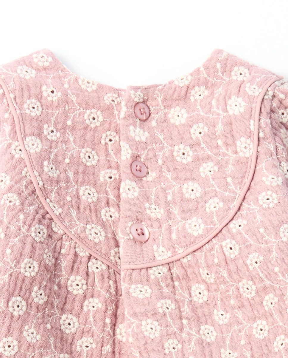 Babygrow Ondulado Bordado 282 Malva-5