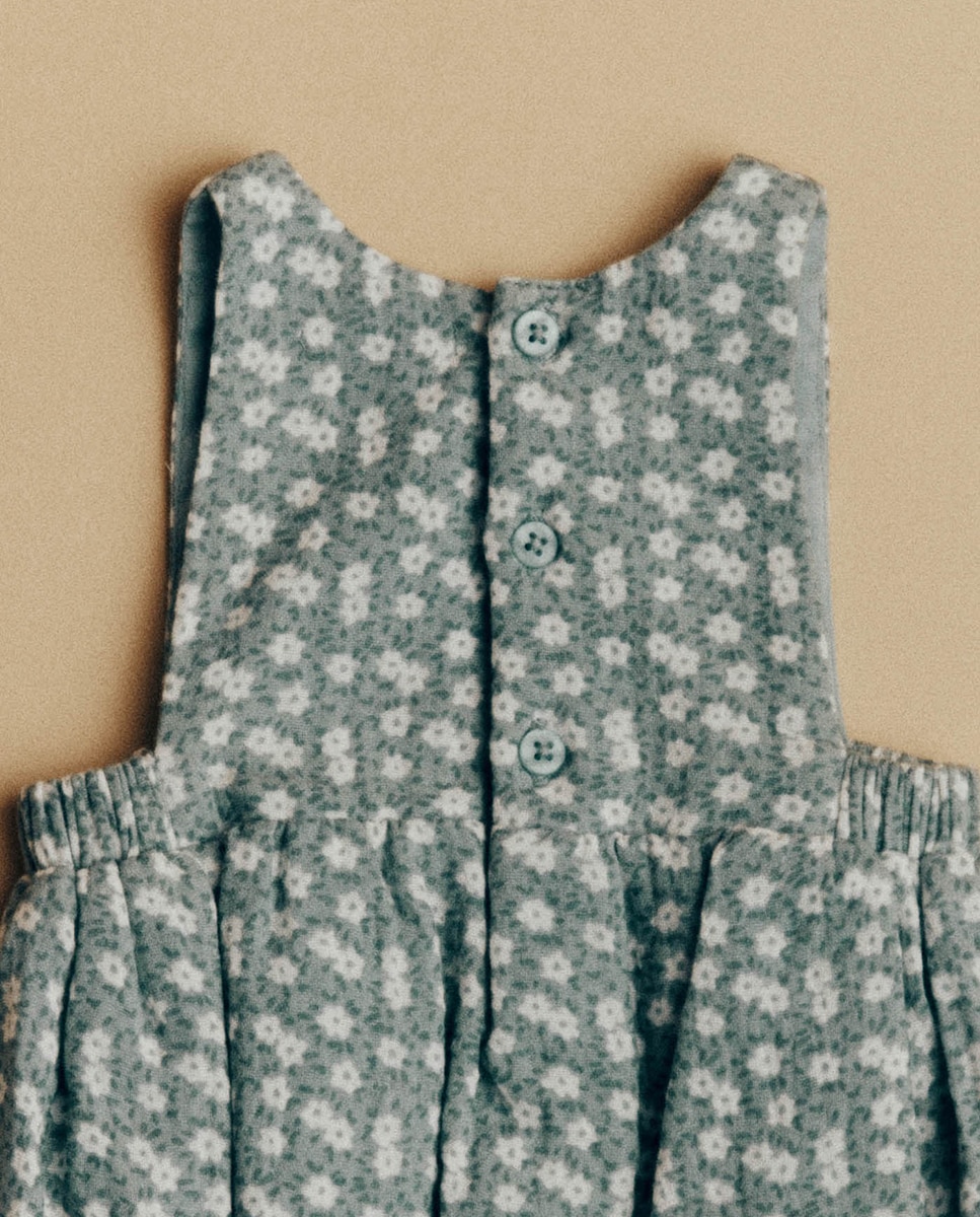 Babygrow Tipo Jardineiras Básico Ondulado 510 Verde Claro-5
