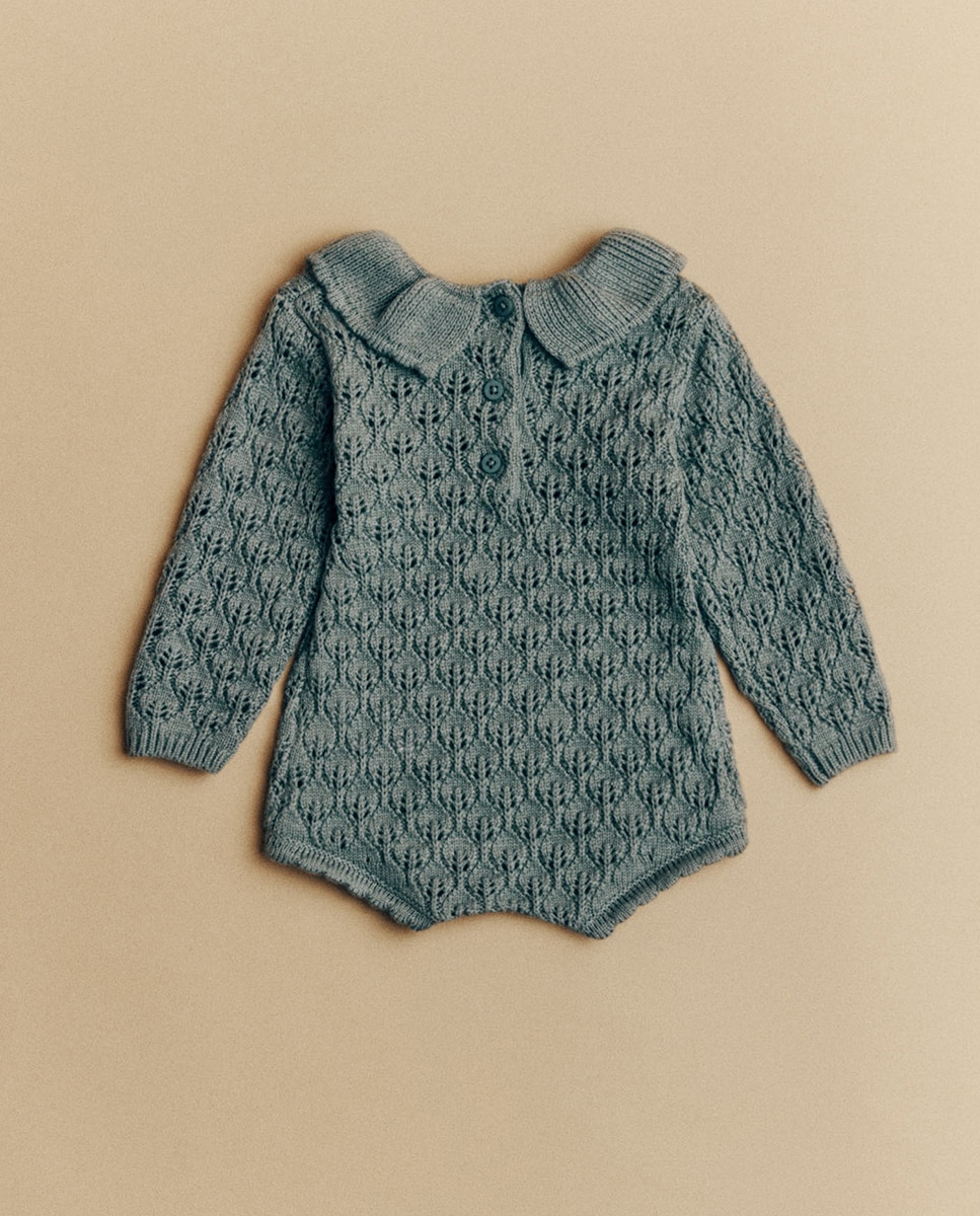 Babygrow de Malha com Fantasia 530 Verde Escuro-4