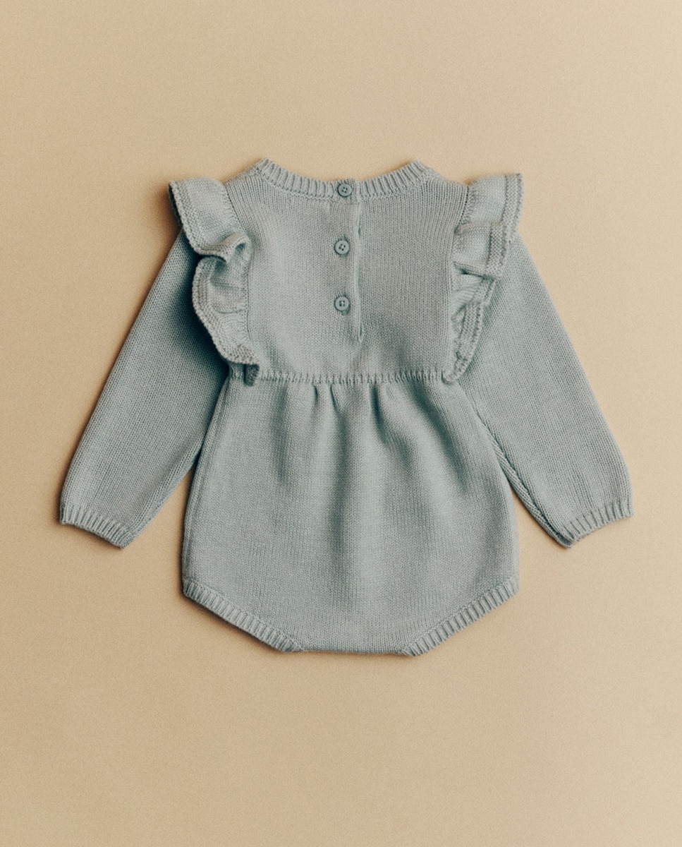 Babygrow com Detalhes no Peito 510 Verde Claro-4