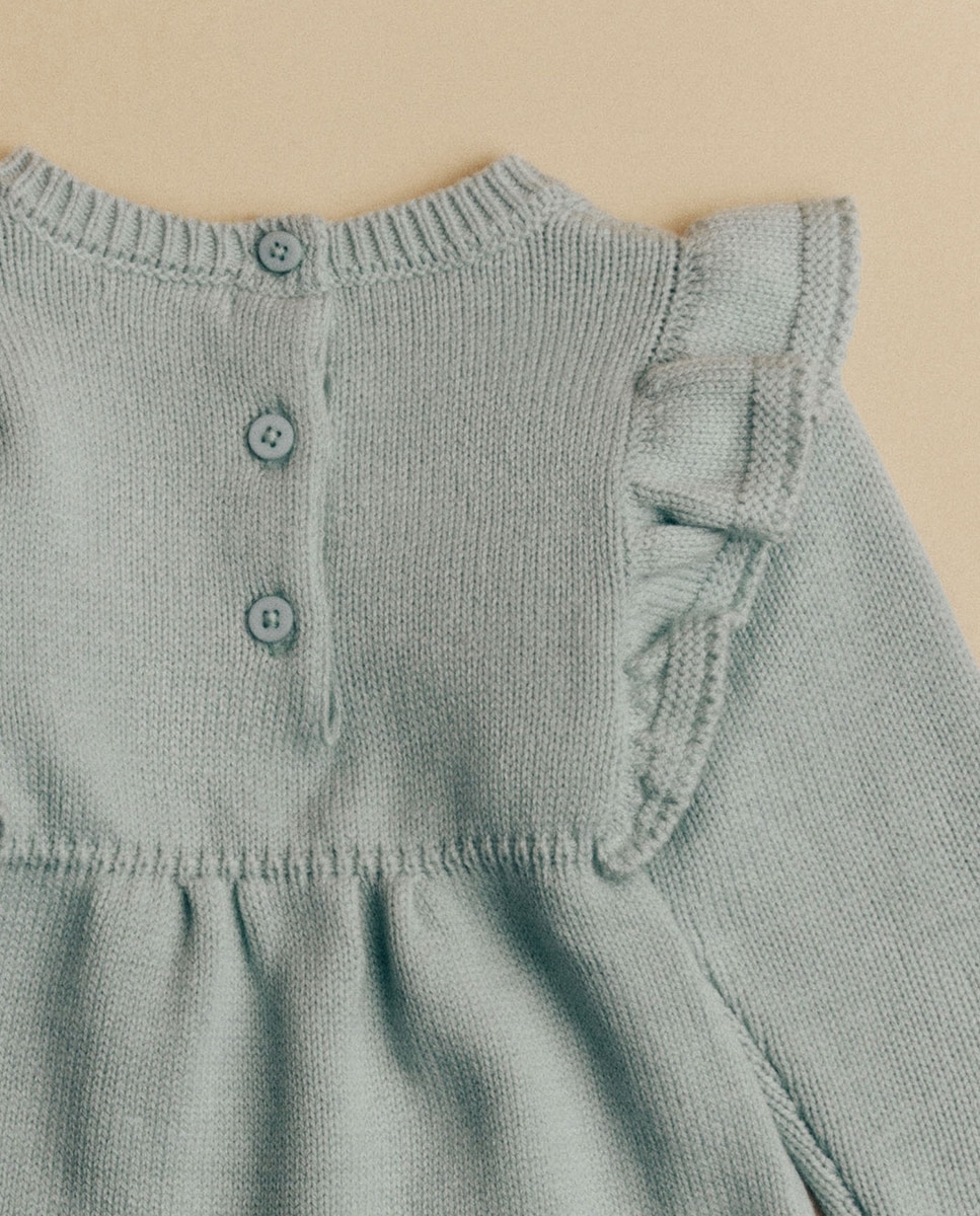 Babygrow com Detalhes no Peito 510 Verde Claro-5
