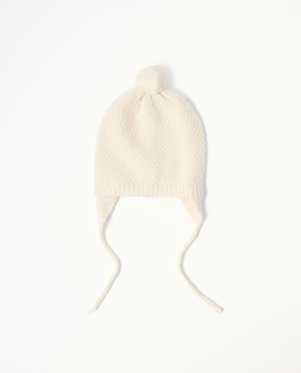 Imagen 1 de Gorro básico pompón 120 Crudo
