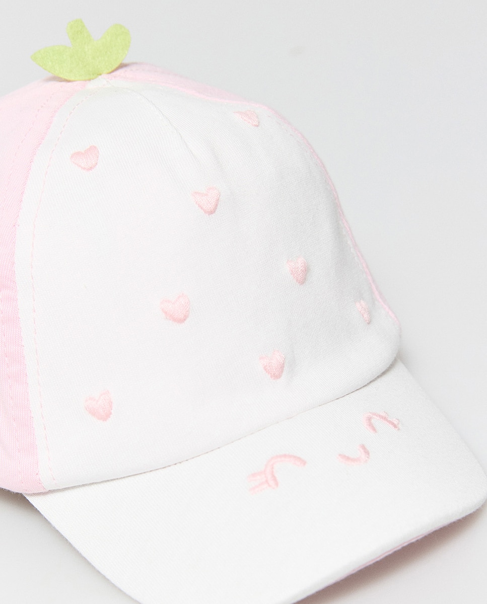 Boné com Fruta Rosa-2