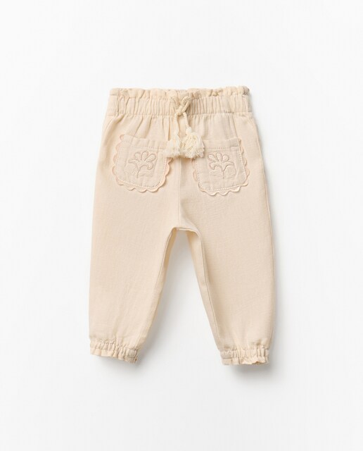 Imagem 0 de Calças Rústicas Bordadas