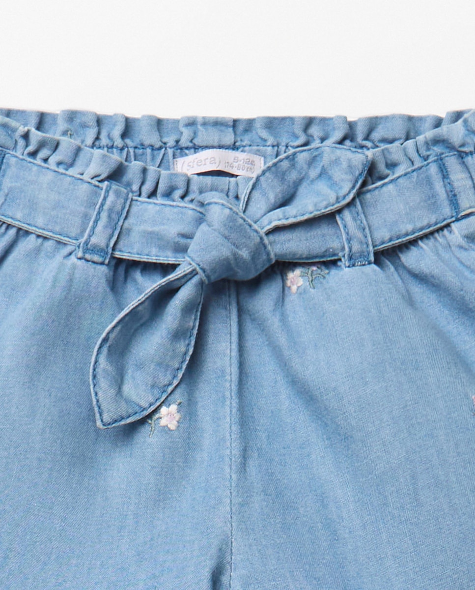 Calções Light Denim Azul-claro-3