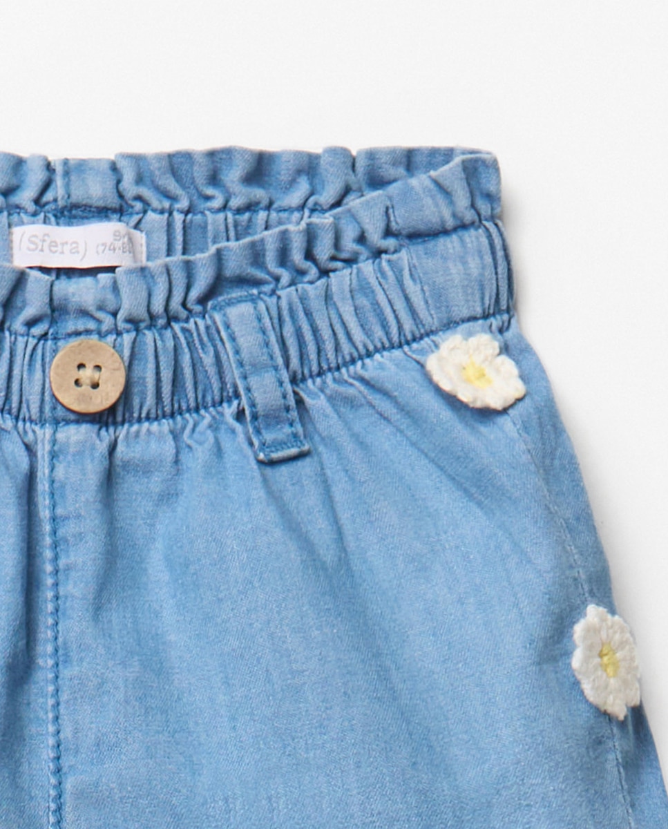 Calções Light Denim Azul-claro-2