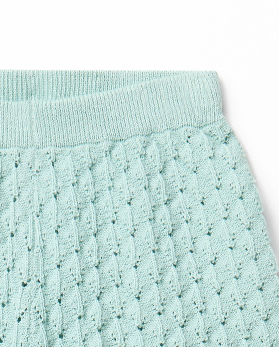 Calções de Tricot com Fantasia Sfera Turquesa-3