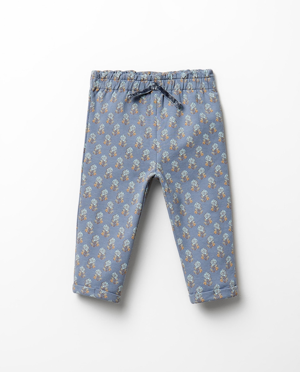 Pantalón flor - Sfera - 430 Azul oscuro 430 Azul oscuro-1