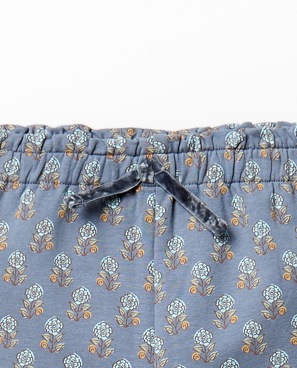 Pantalón flor - Sfera - 430 Azul oscuro 430 Azul oscuro-2