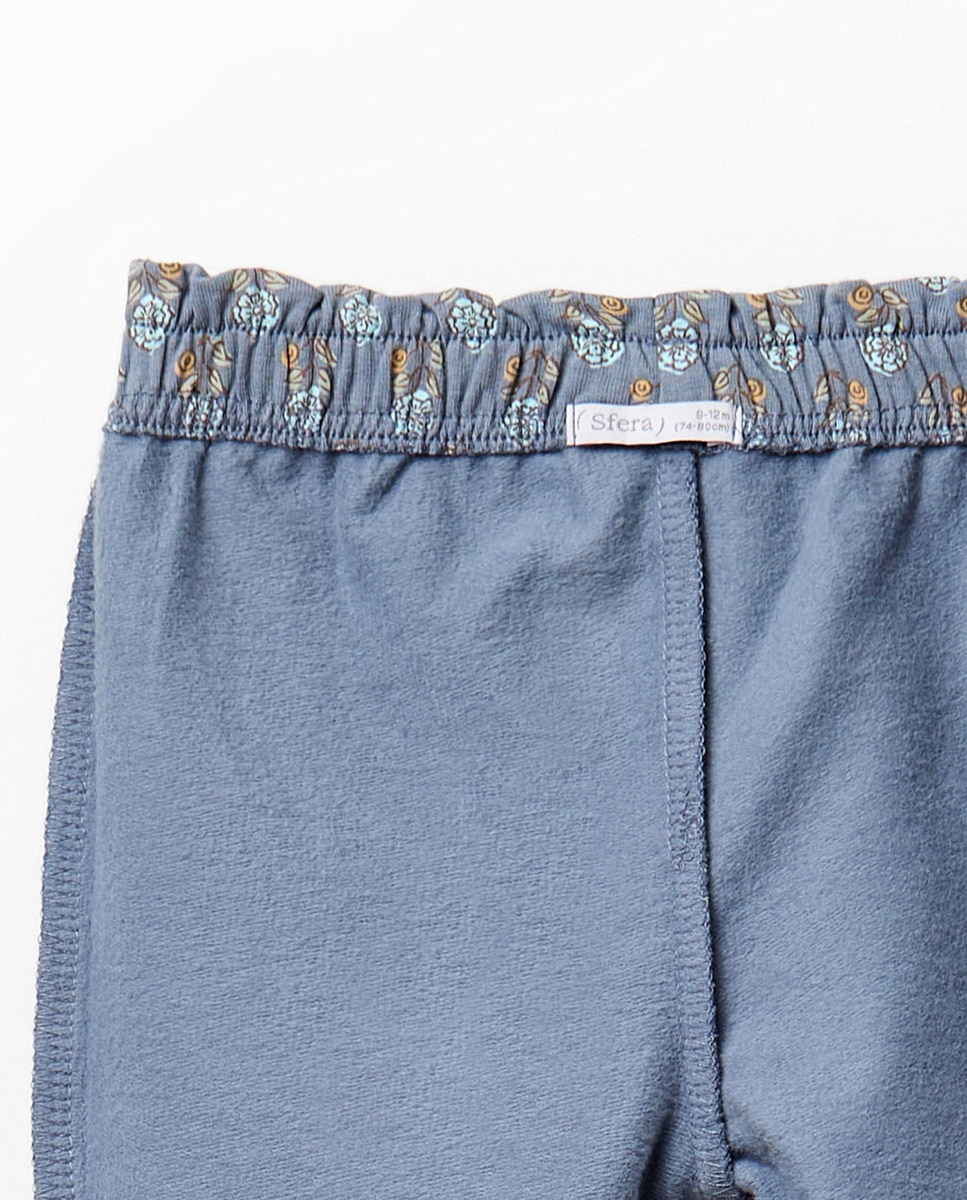 Pantalón flor - Sfera - 430 Azul oscuro 430 Azul oscuro-3