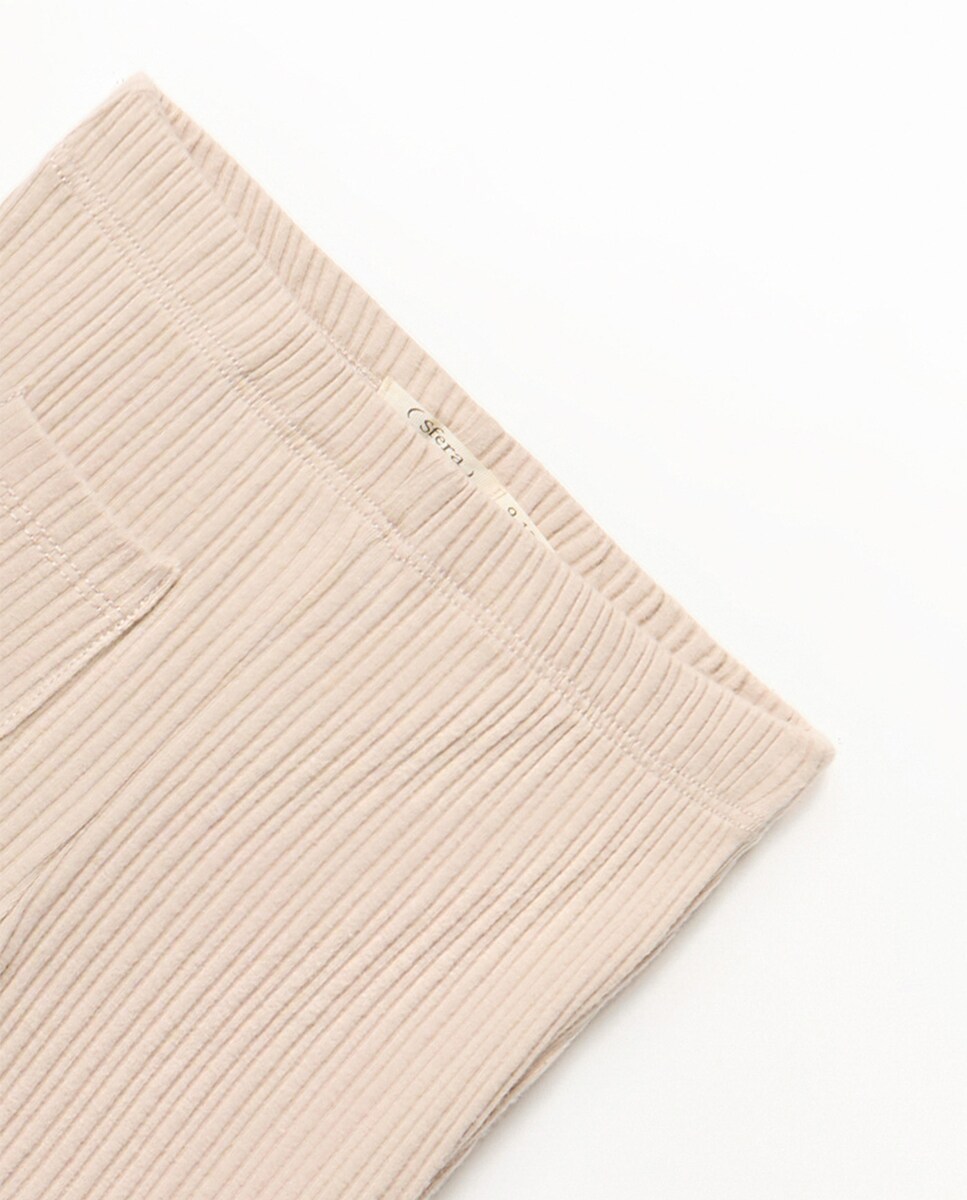 Leggings Flare Bege-2