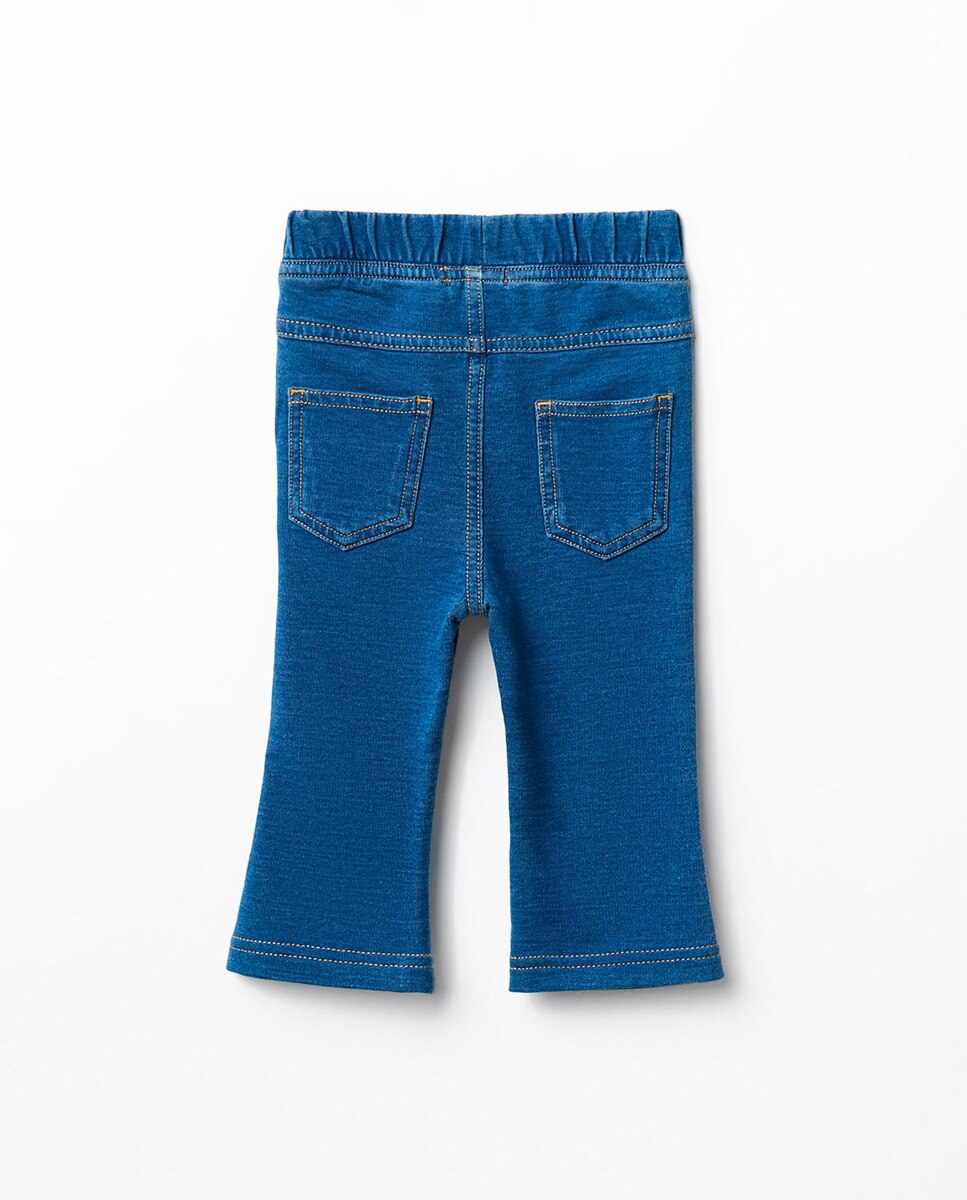 Jeggings Terry Flare Sfera Azul pálido-3