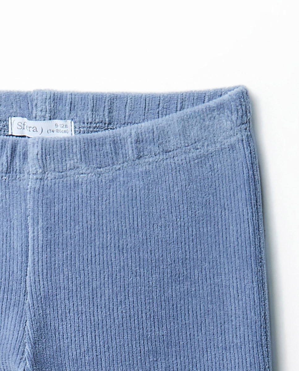 Leggings em Velour Sfera 430 Azul Escuro-2