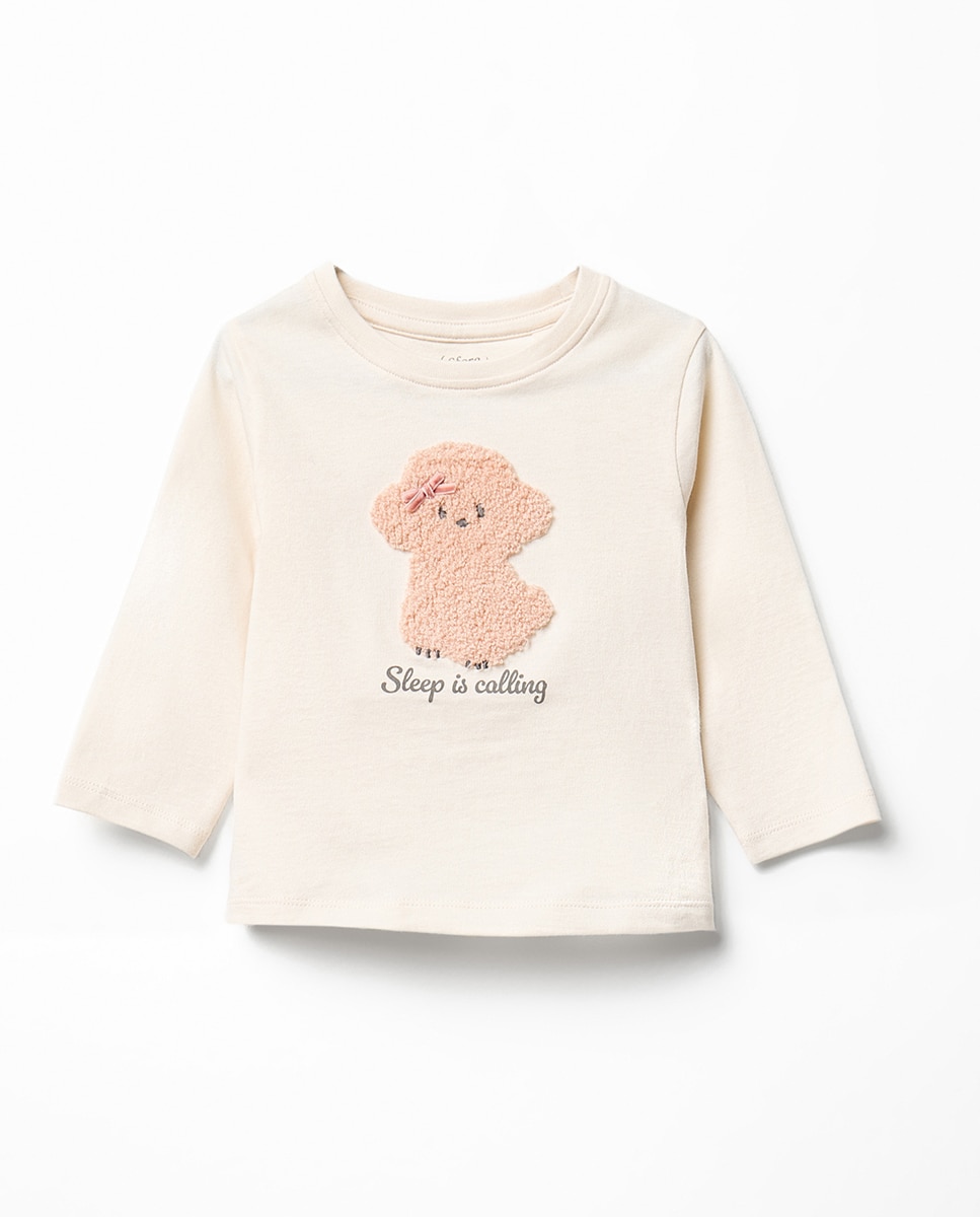 Pijama com Cadela 120 Cru-3