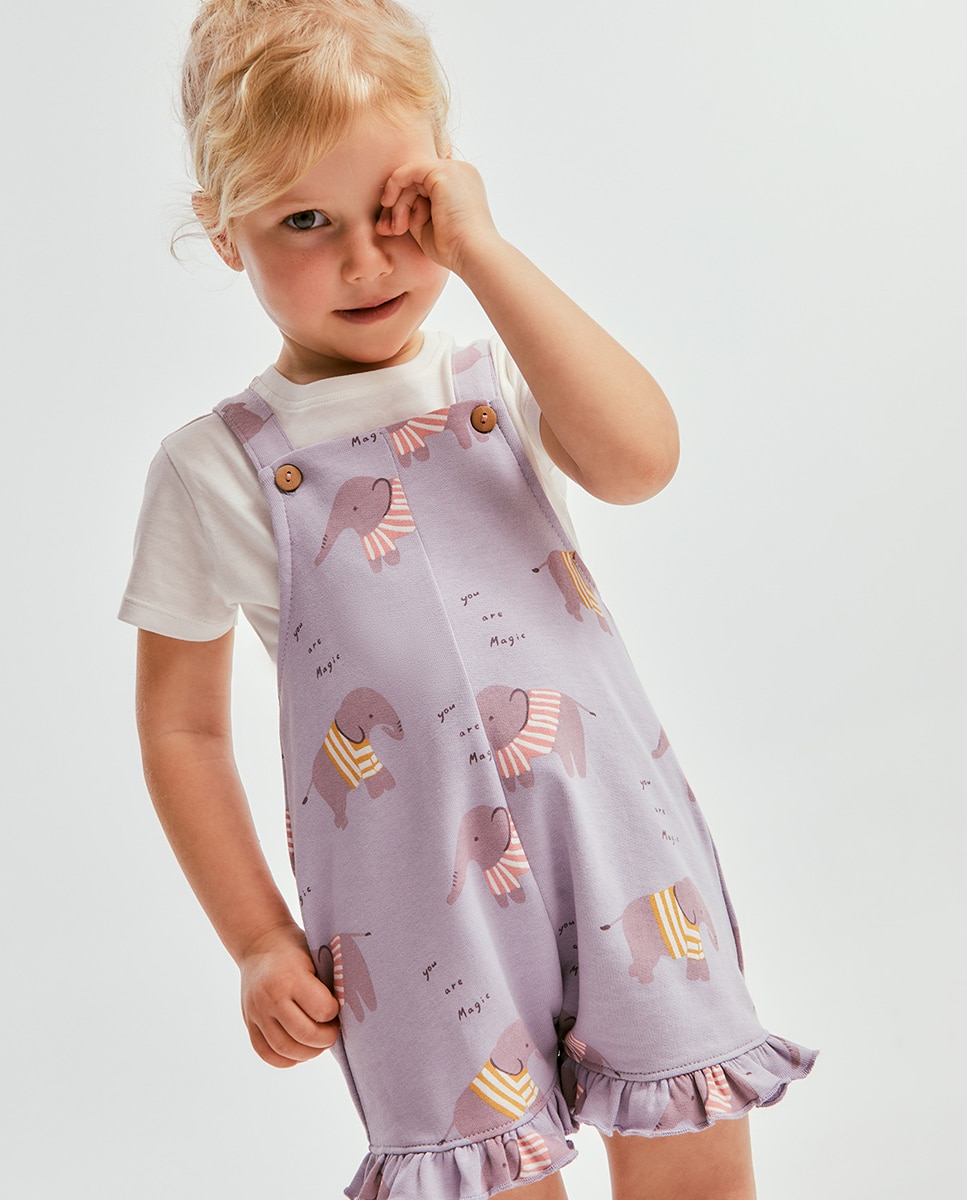 Macacão Curto Lilás-1