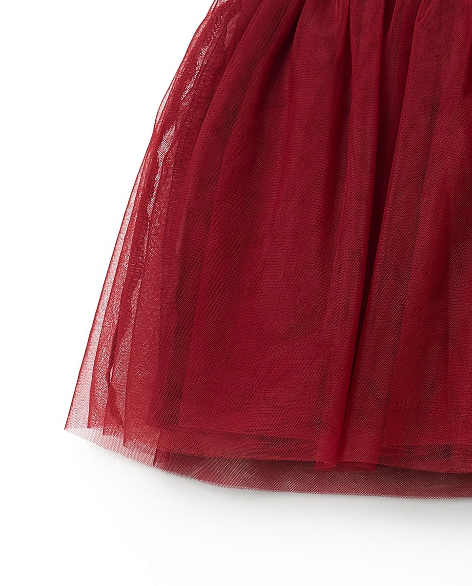 Saia de Tule 600 Vermelho-3