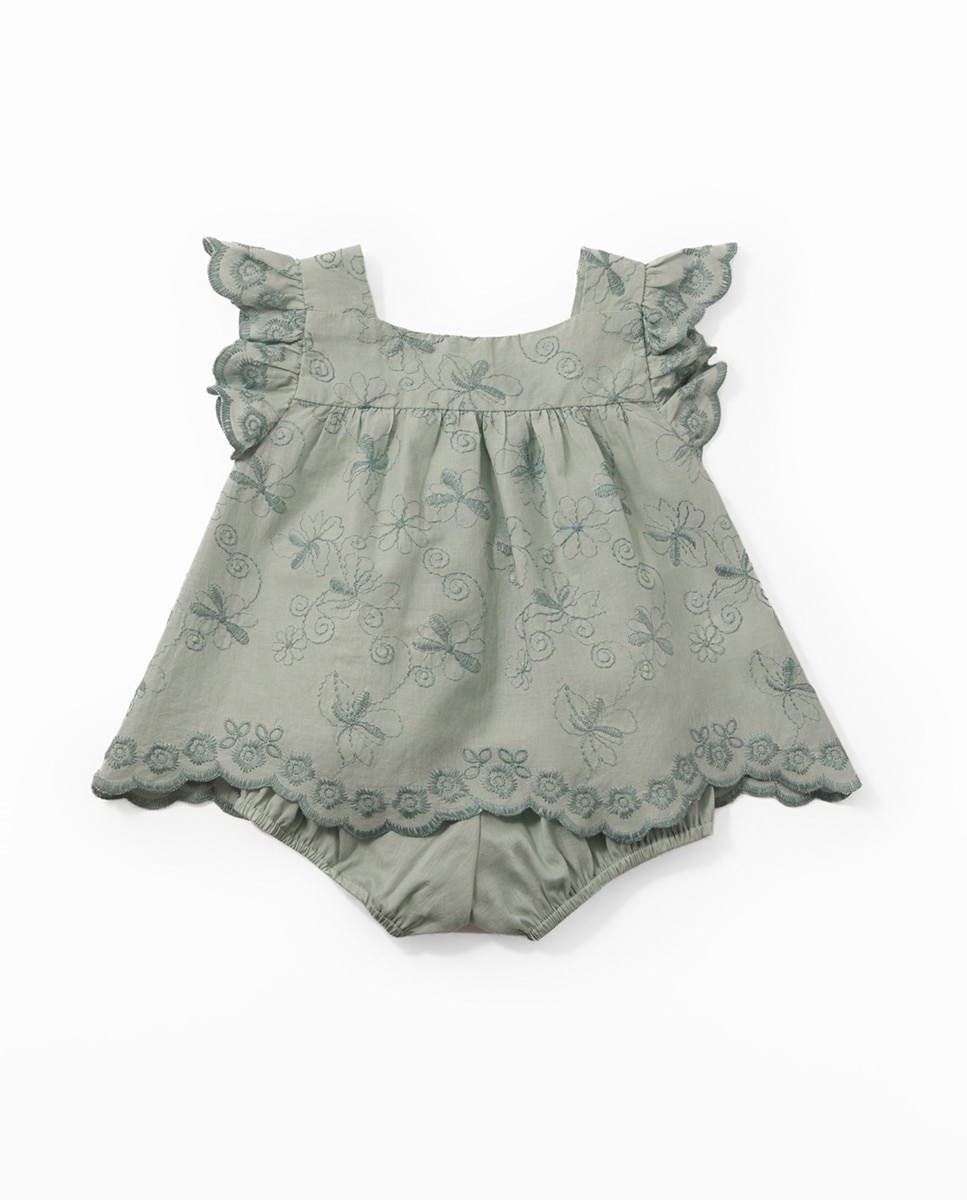Blusa de Conjunto em Tecido Sfera Azul-claro-4