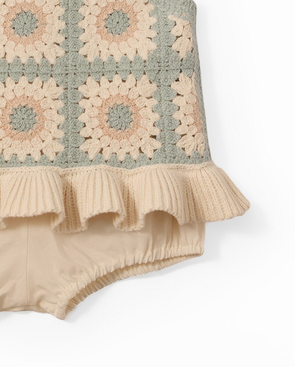 Blusa de Conjunto de Crochet Cru-2