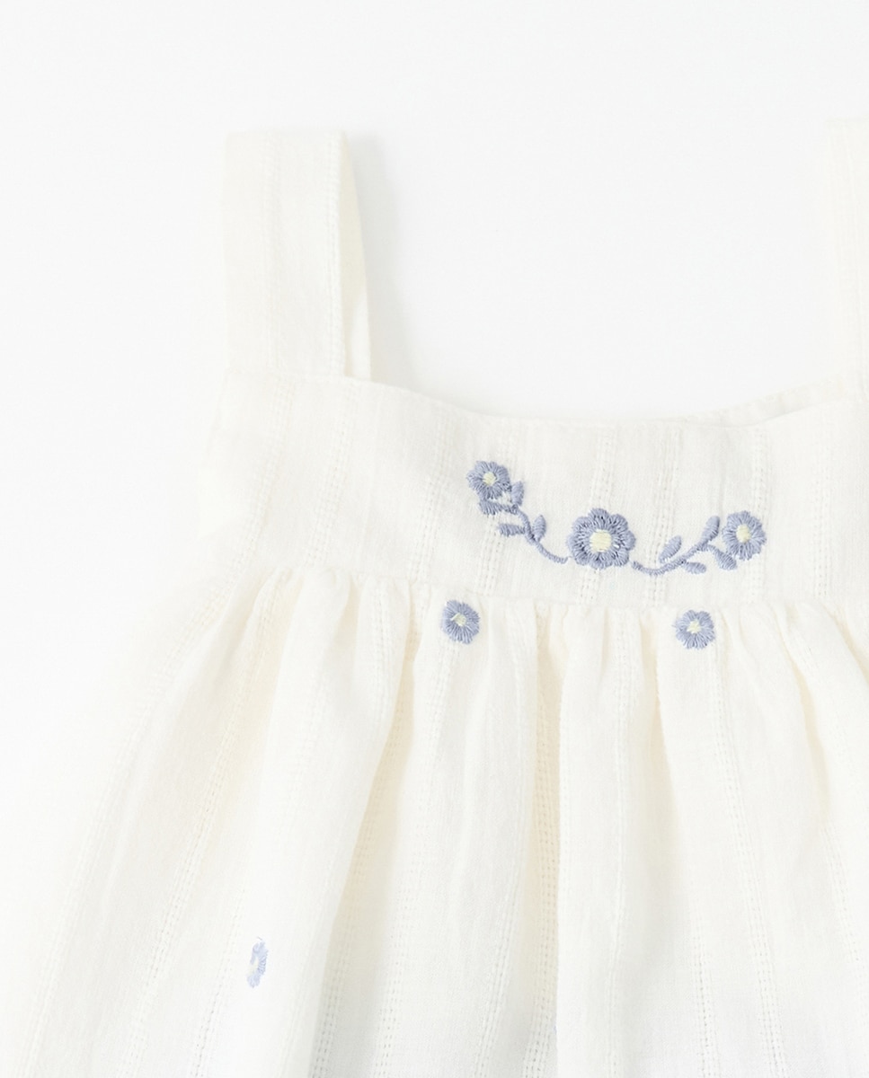 Blusa de Conjunto com Flor Sfera Azul-claro-3