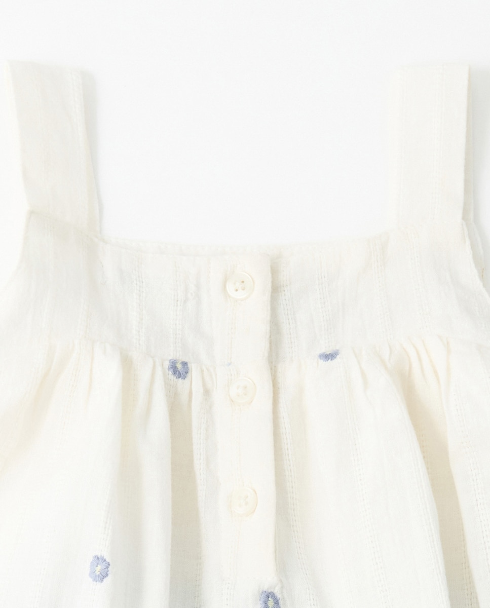 Blusa de Conjunto com Flor Sfera Azul-claro-4