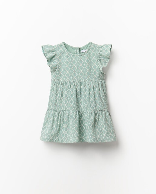 Imagen 0 de Vestido bordado rombos