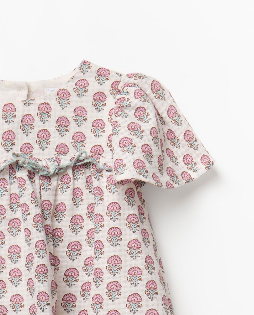Vestido estampado Sfera Lilás-5
