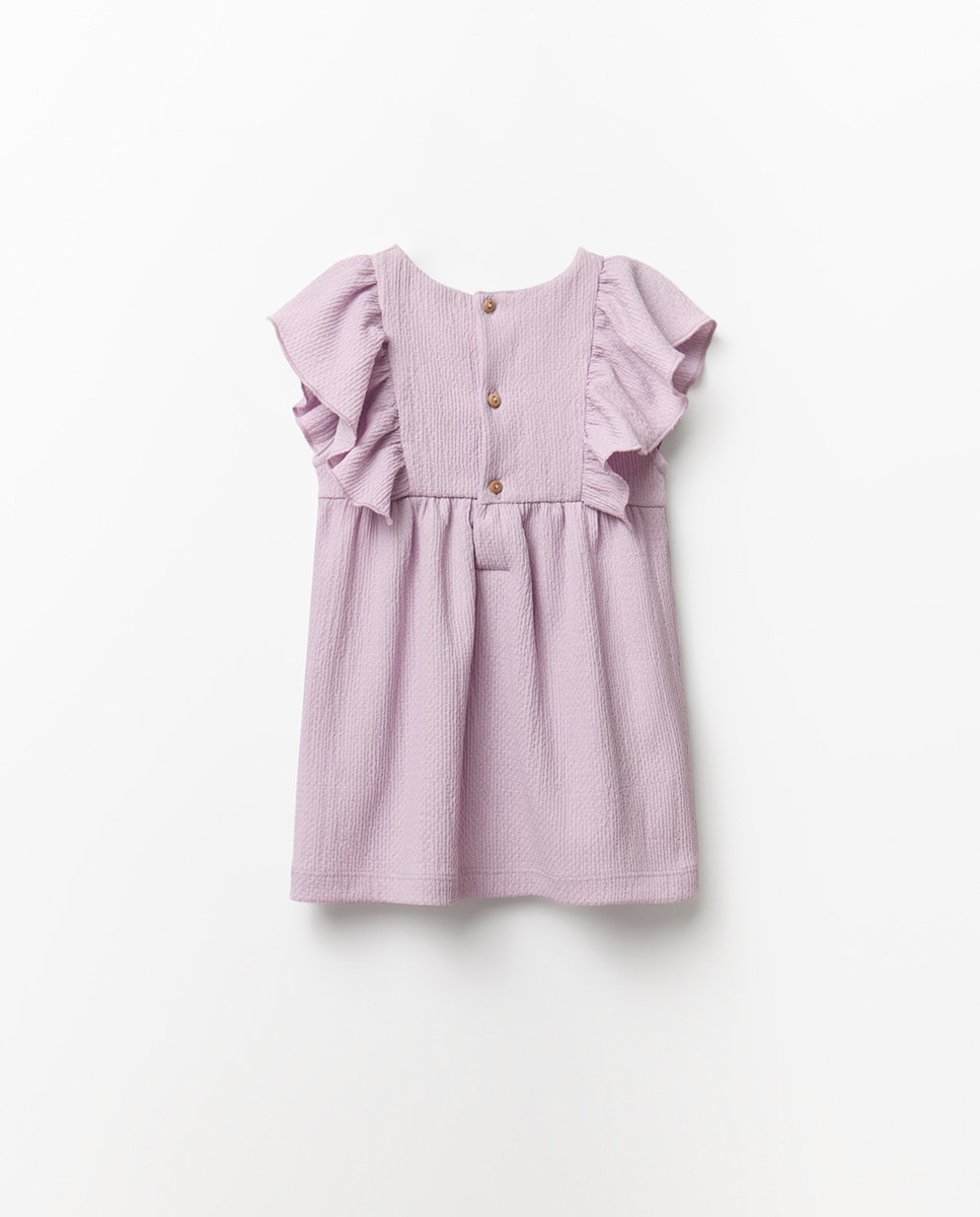Vestido em Tecido Enrugado Sfera Lavanda-9