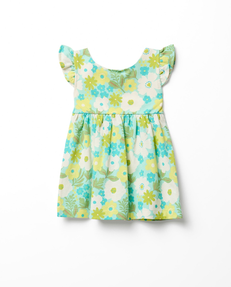 Imagem 0 de Vestido Piqué com Estampado Floral